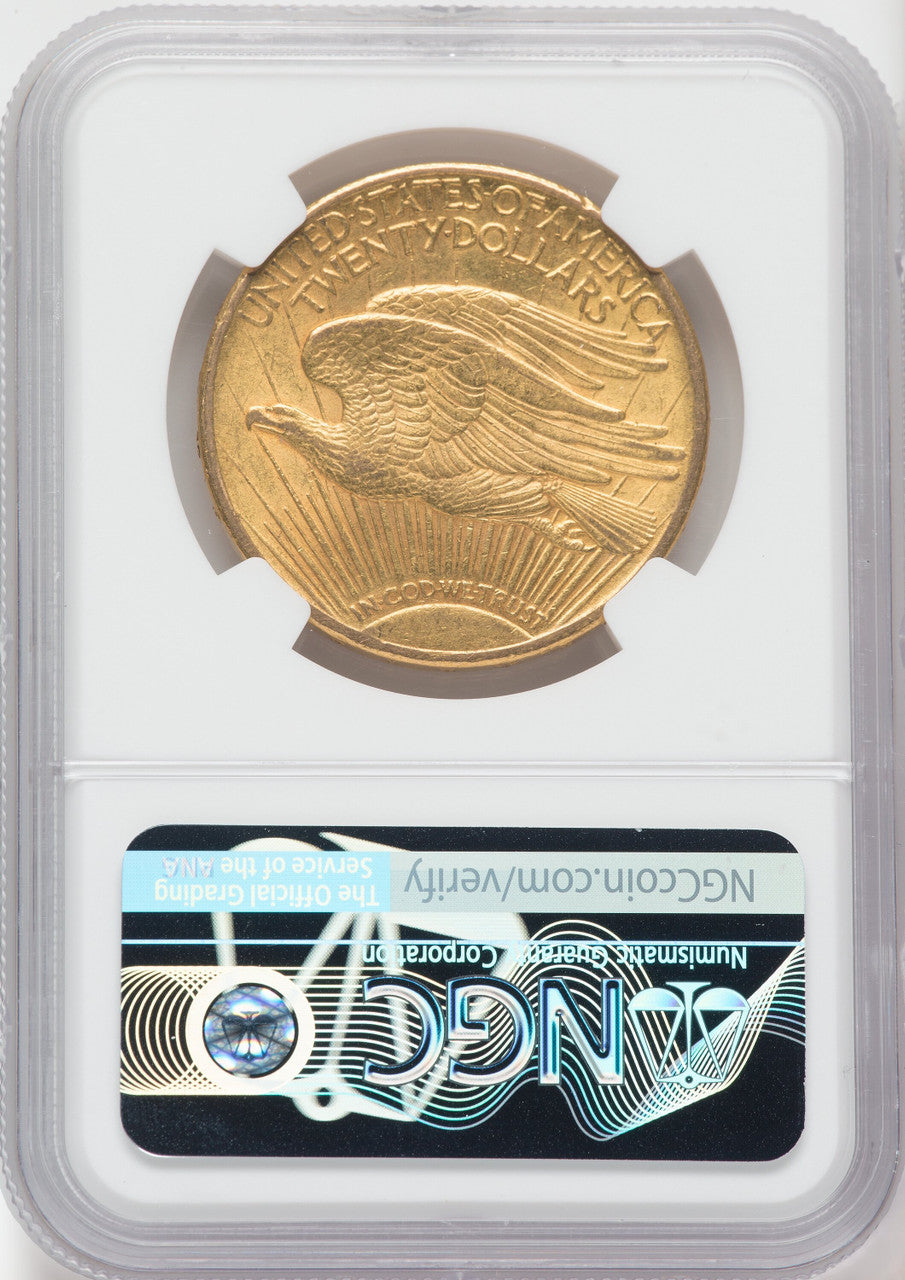 1909/8 $20 Saint-Gaudens Double Eagle NGC AU58