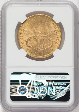 1876 $20 Liberty Double Eagle NGC MS61