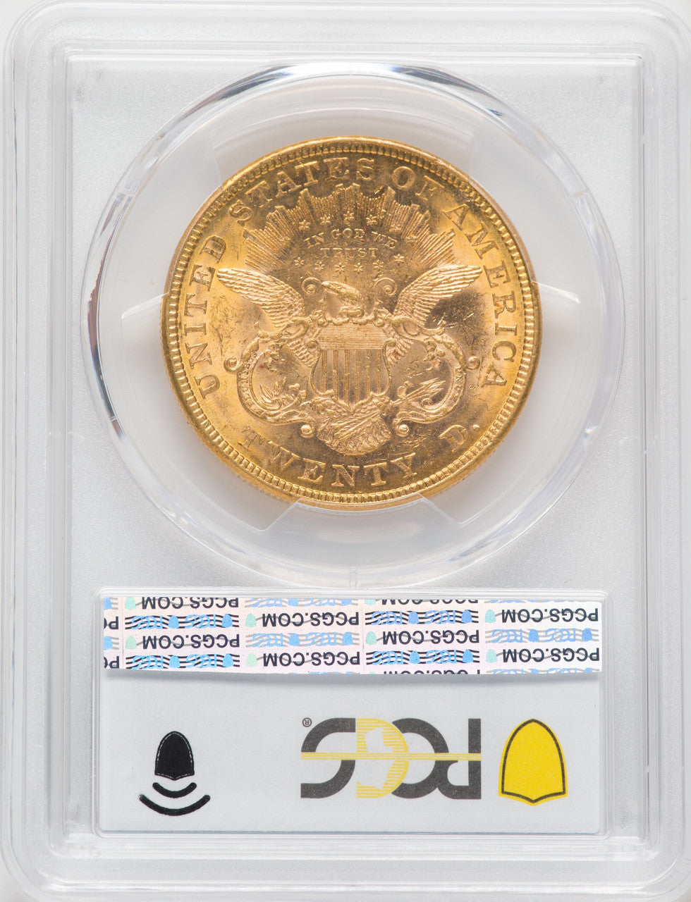 1876 $20 Liberty Double Eagle PCGS MS61