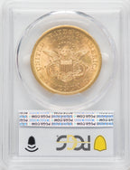 1856-S $20 Liberty Double Eagle PCGS MS61
