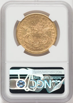 1870-S $20 Liberty Double Eagle NGC XF45
