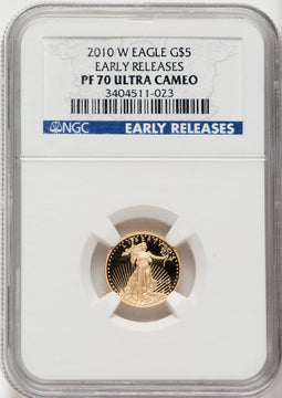 2010-W $5 Tenth-Ounce Gold Eagle First Strike NGC PF70
