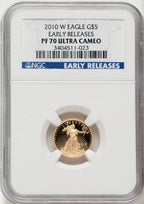 2010-W $5 Tenth-Ounce Gold Eagle First Strike NGC PF70