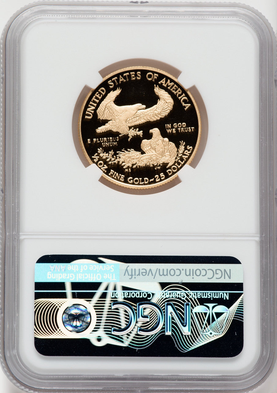 2020-W $25 Half-Ounce Gold Eagle NGC PF70