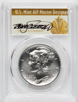 2020-W $25 Palladium First Day of Issue Thomas Cleveland PCGS MS70