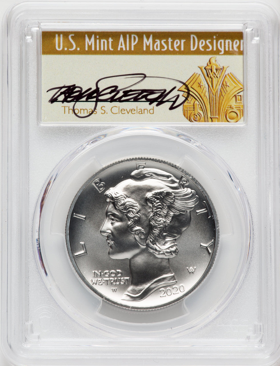 2020-W $25 Palladium First Day of Issue Thomas Cleveland PCGS MS70