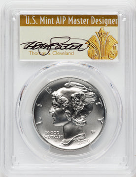 2020-W Palladium Eagle 1 oz Burnished FDI Thomas Cleveland Art Deco PCGS MS70