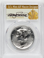 2020-W Palladium Eagle 1 oz Burnished FDI Thomas Cleveland Art Deco PCGS MS70