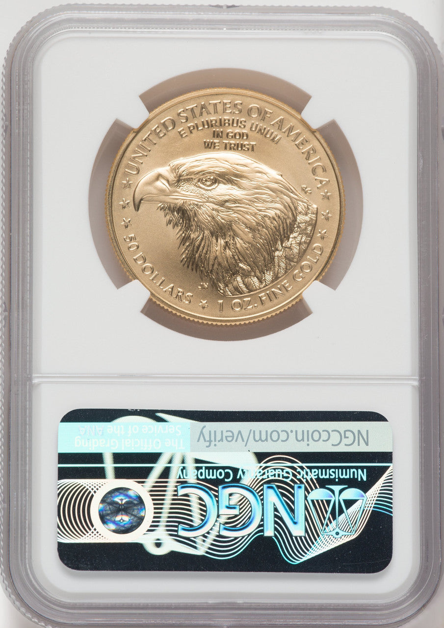 2021-W One-Ounce Gold Eagle Type Two Burnished NGC MS70
