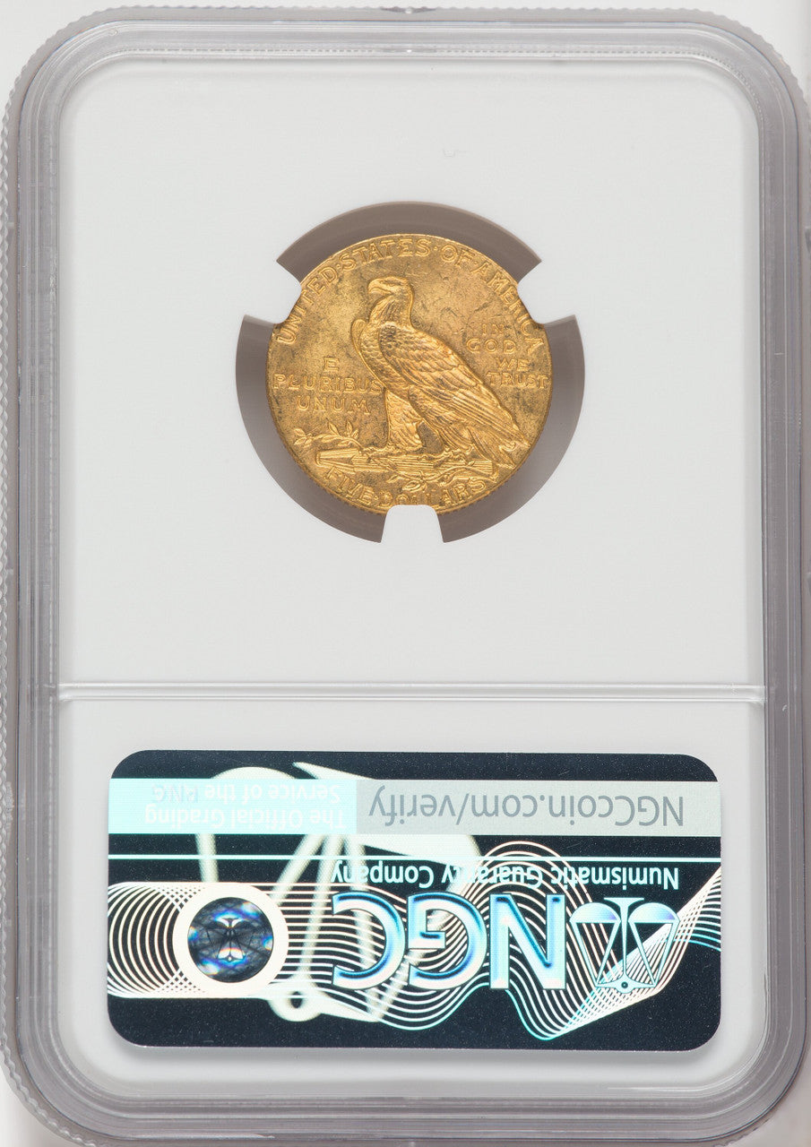 1911 $5 Indian Half Eagle NGC MS63