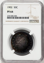 1902 50C Proof Barber Half Dollar NGC PR64