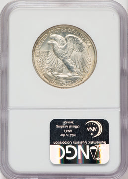 1935-D 50C Walking Liberty Half Dollar NGC MS65
