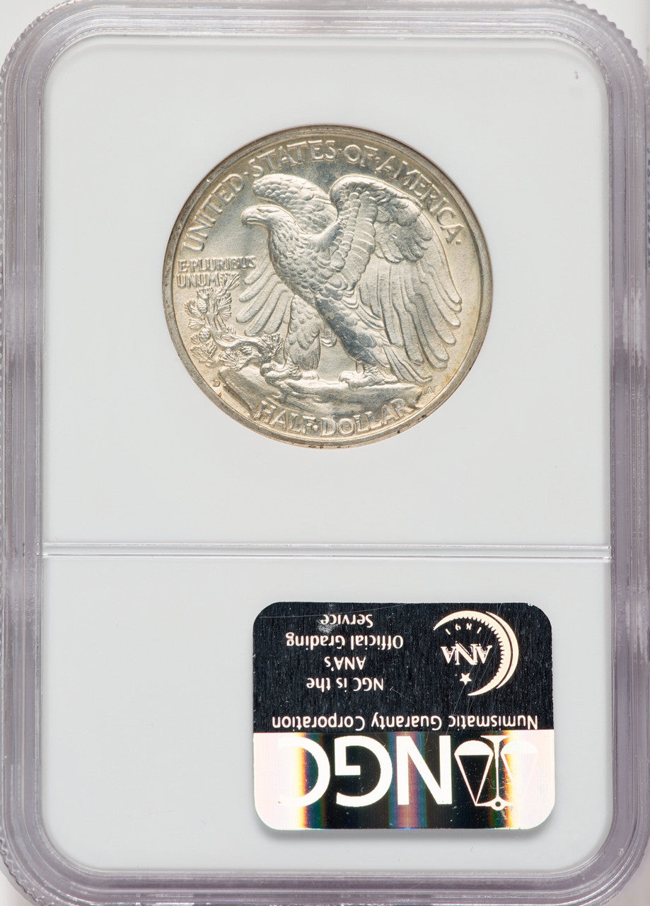 1935-D 50C Walking Liberty Half Dollar NGC MS65