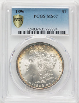 1896 $1 Morgan Dollar PCGS MS67