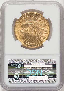 1910-D $20 CAC Saint-Gaudens Double Eagle NGC MS63