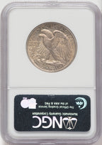 1917-S 50C OBVERSE CAC Walking Liberty Half Dollar NGC AU55