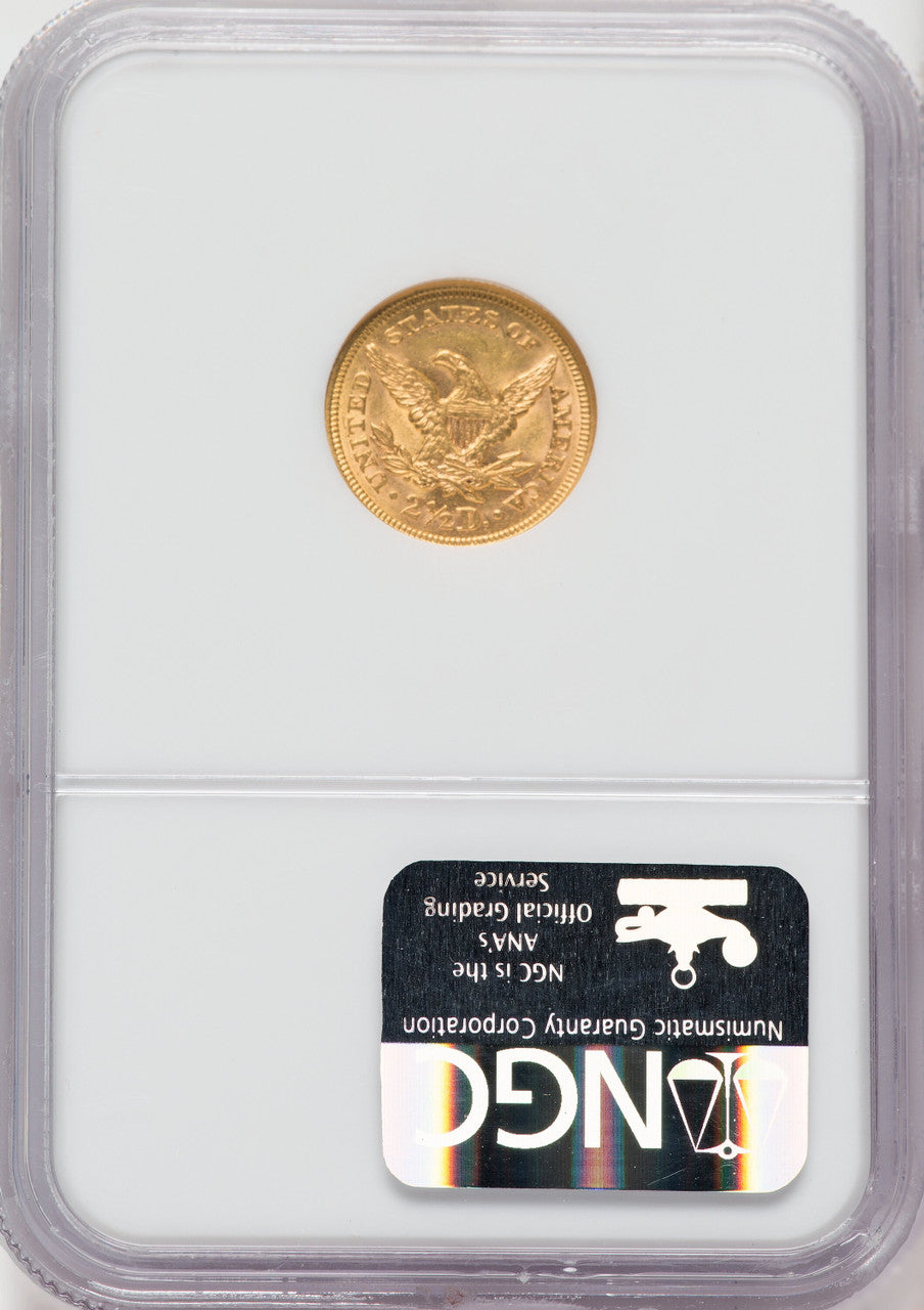1853 $2.50 Liberty Quarter Eagle NGC MS61