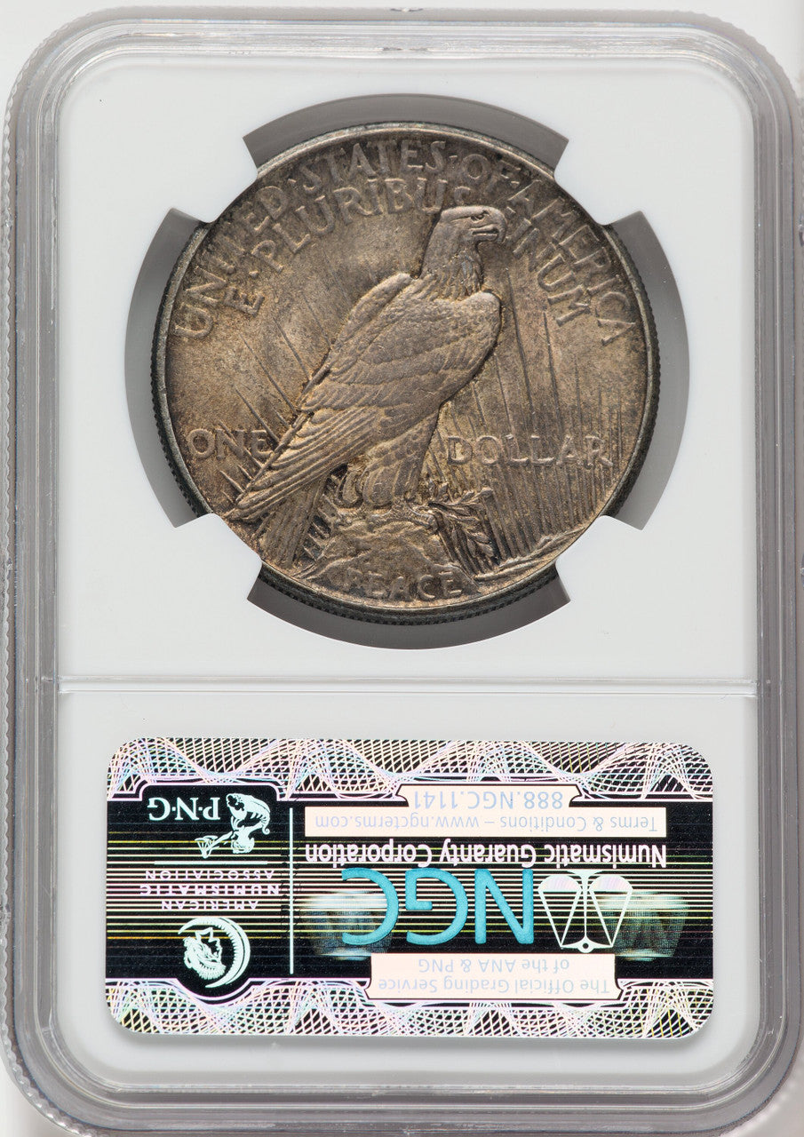 1921 $1 Peace Dollar NGC MS62