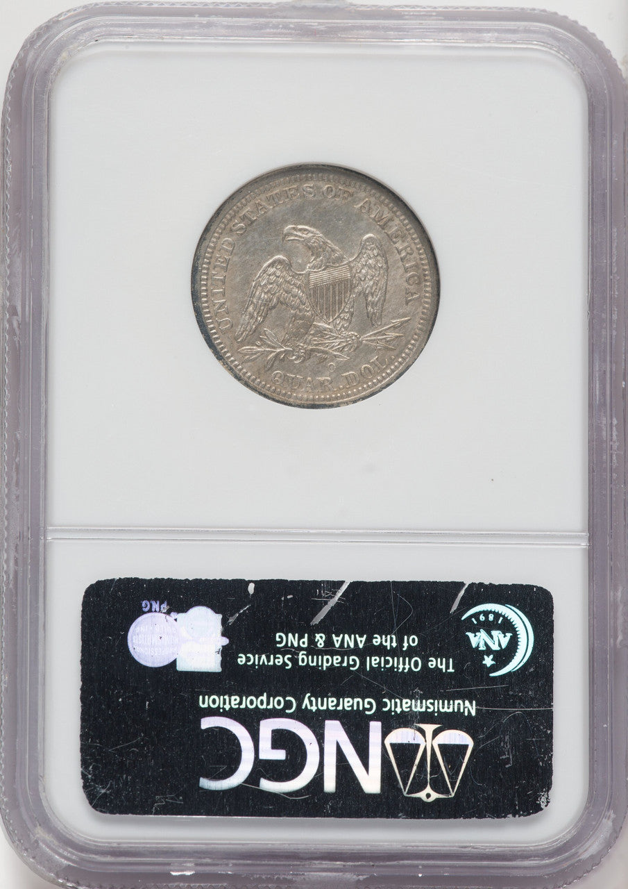 1841-O 25C FS-101 Seated Quarter NGC MS61