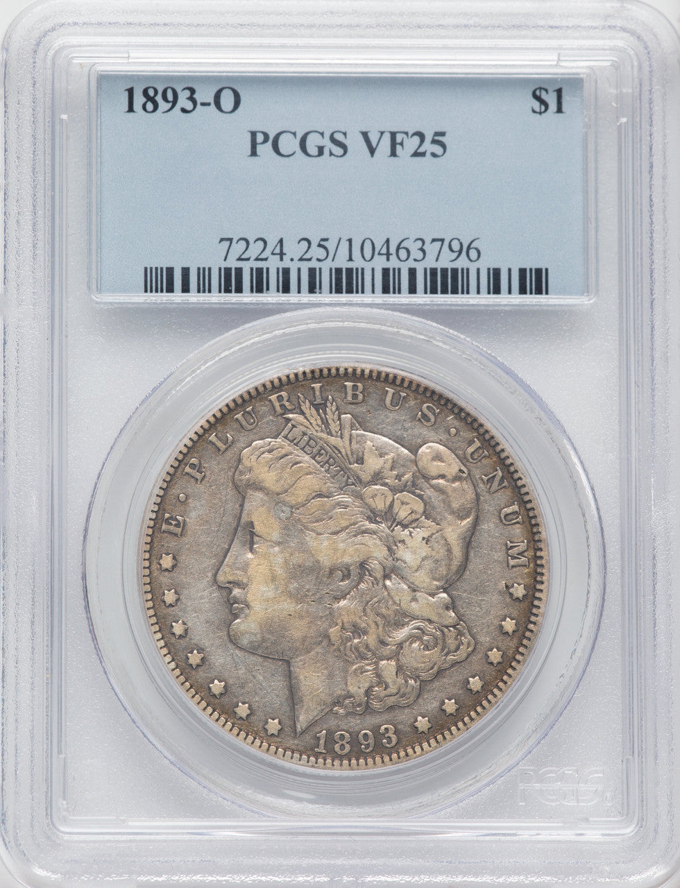 1893-O $1 Morgan Dollar PCGS VF25