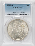 1898-S $1 Morgan Dollar PCGS MS62