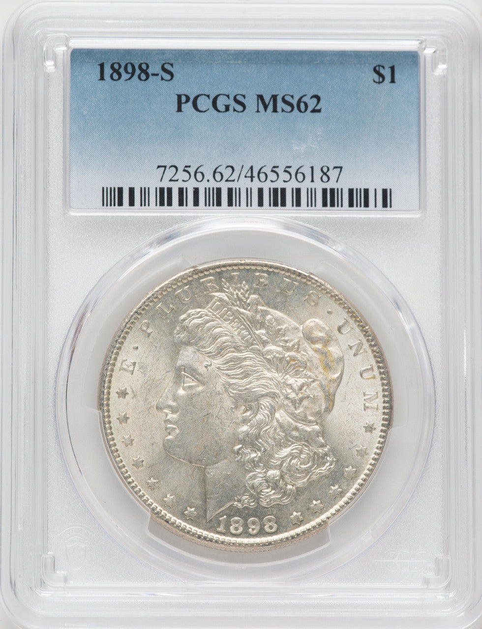 1898-S $1 Morgan Dollar PCGS MS62
