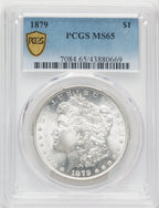 1879 $1 Morgan Dollar PCGS MS65