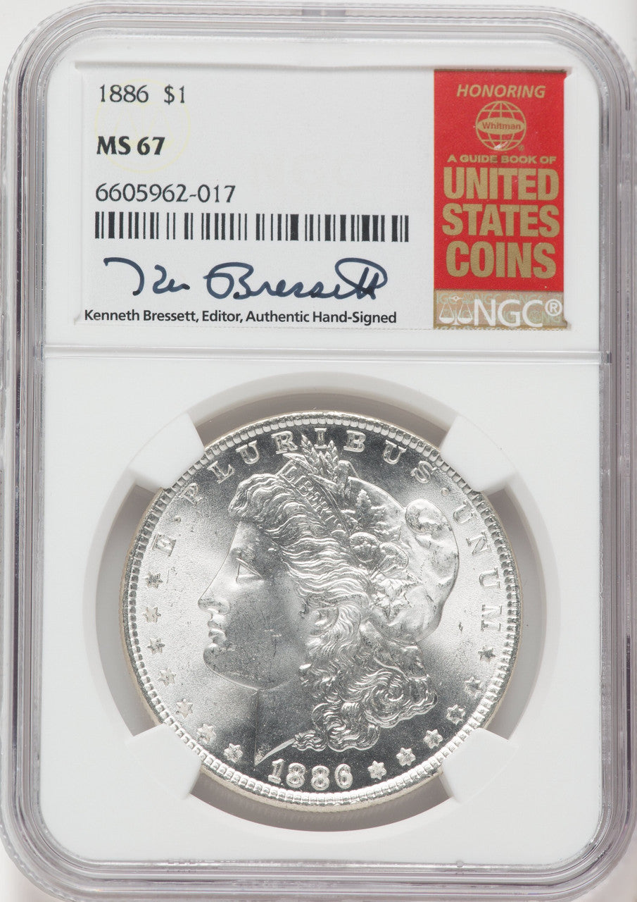 1886 $1 Morgan Dollar NGC MS67