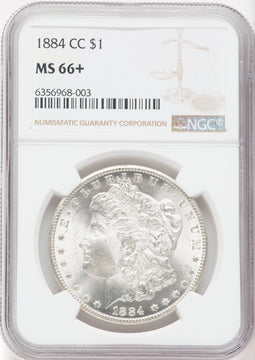 1884-CC $1 NGC Plus Morgan Dollar NGC MS66+