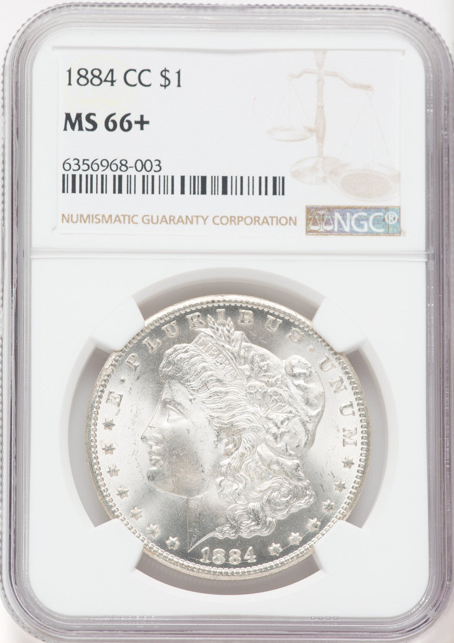 1884-CC $1 NGC Plus Morgan Dollar NGC MS66+