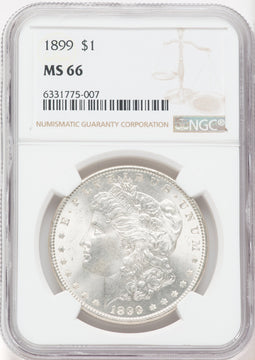 1899 $1 Morgan Dollar NGC MS66