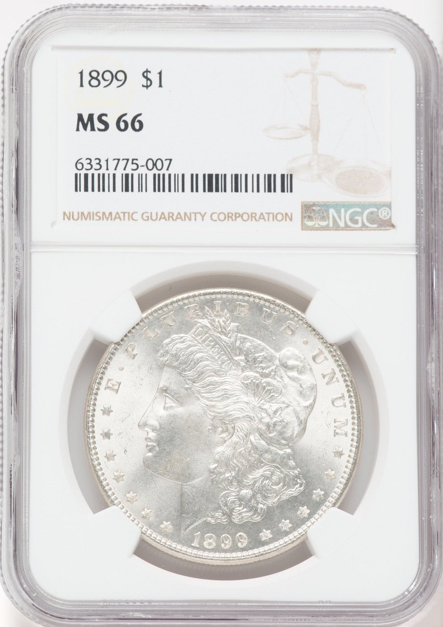 1899 $1 Morgan Dollar NGC MS66