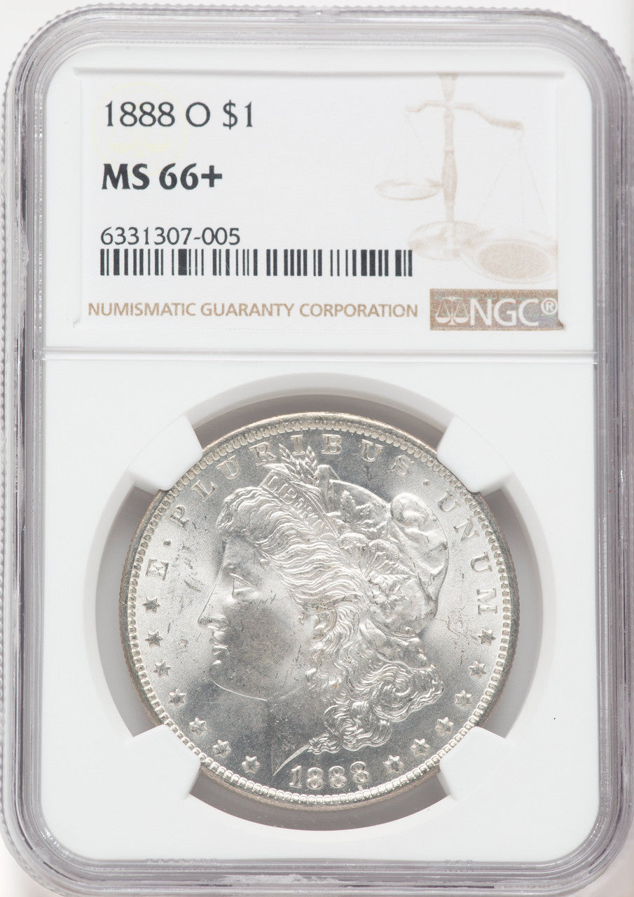1888-O $1 NGC Plus Morgan Dollar NGC MS66+
