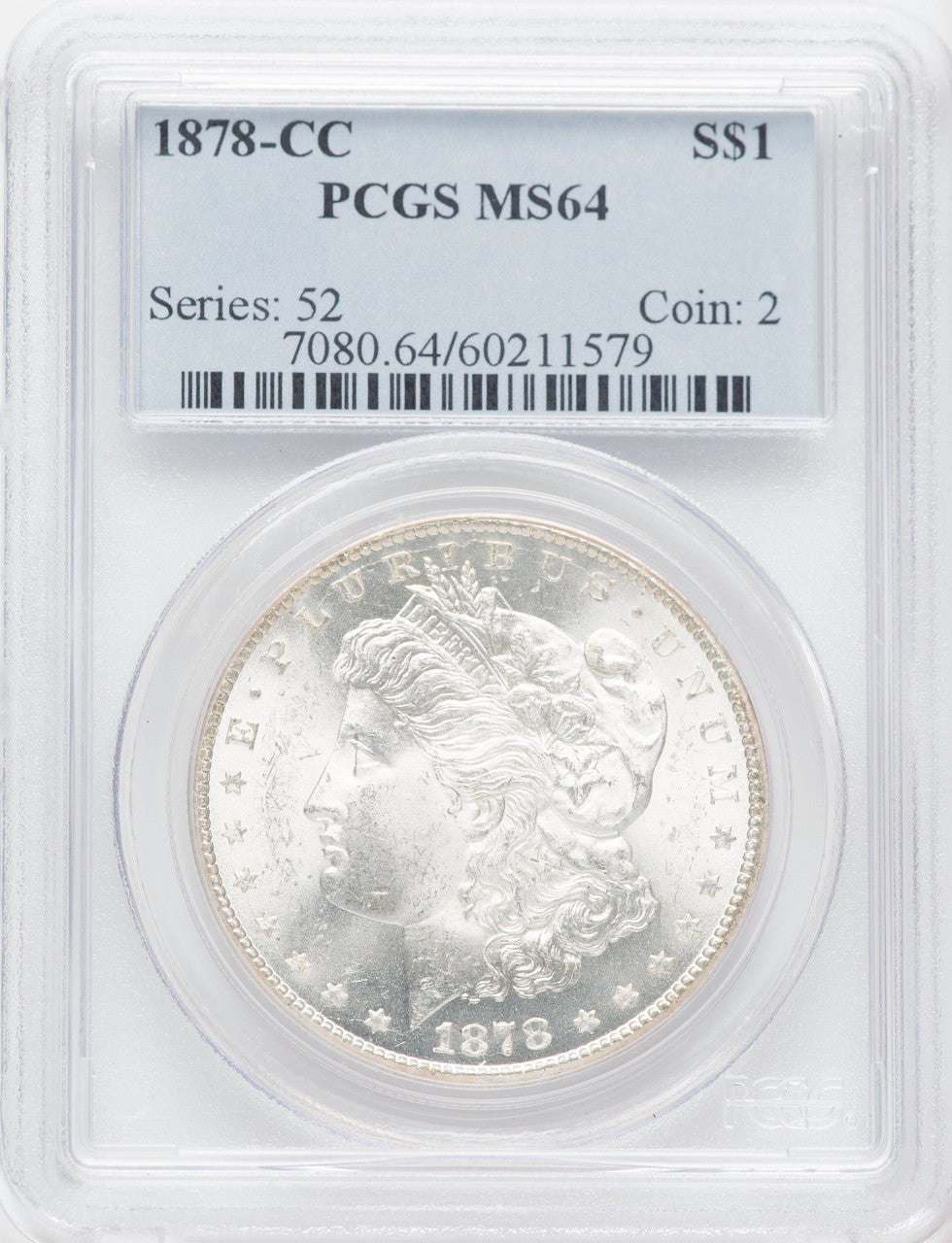 1878-CC $1 Morgan Dollar PCGS MS64