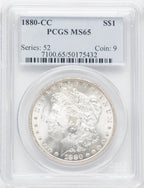 1880-CC $1 Morgan Dollar PCGS MS65