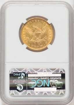 1854-S $10 Liberty Eagle NGC AU58