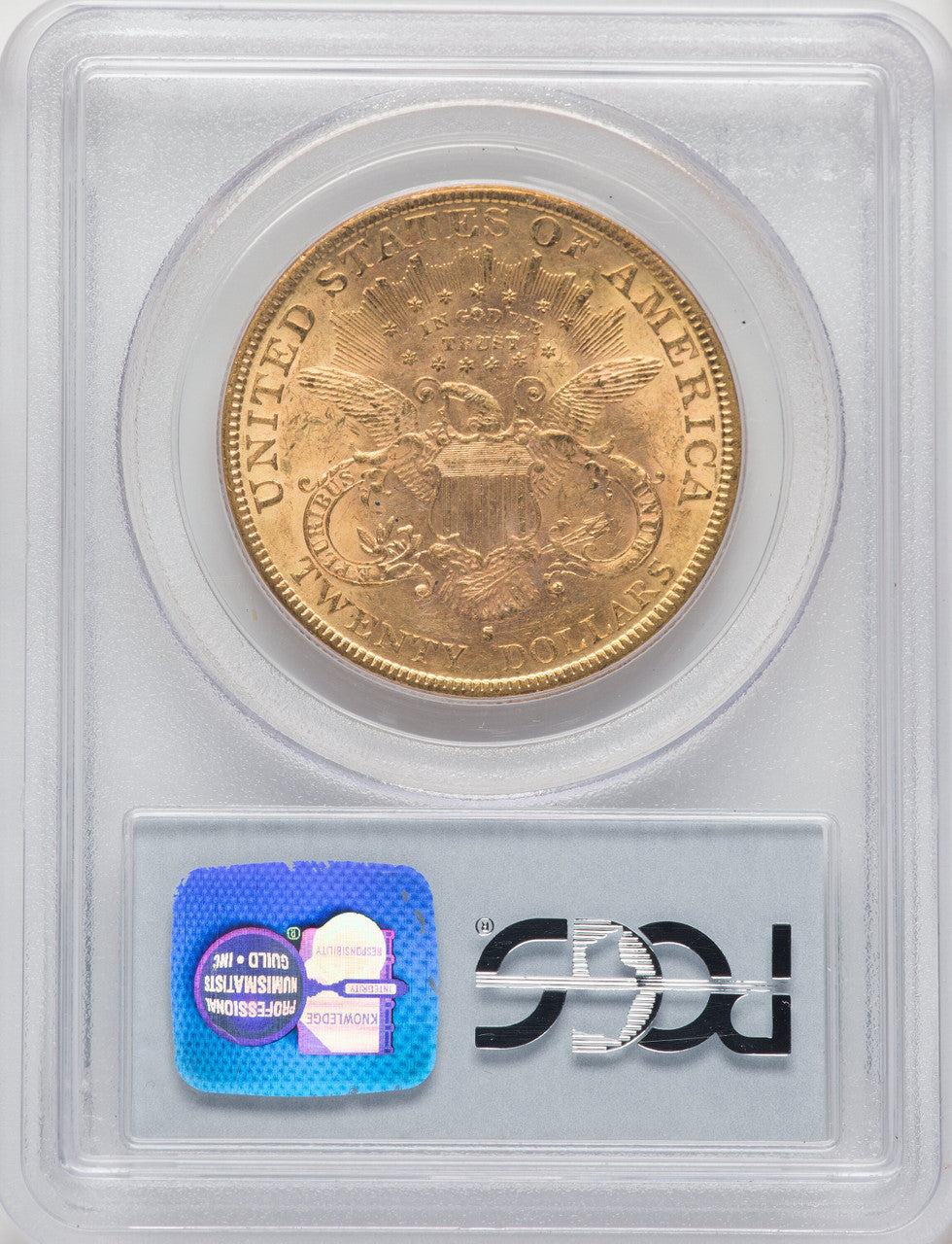 1885-S $20 CAC Liberty Double Eagle PCGS MS62