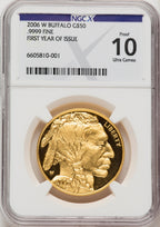 2006-W $50 One-Ounce Gold Buffalo .9999 Fine Gold NGCX PF10 Ultra Cameo