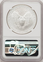 2008-W S$1 Silver Eagle Reverse of 2007 NGCX MS10