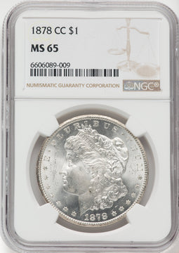 1878-CC $1 Morgan Dollar NGC MS65