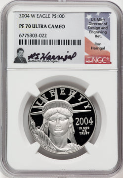 2004-W P$100 One-Ounce American Platinum Eagle Statue of Liberty NGC PF70 (760189016)