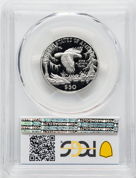 1999-W $50 Half-Ounce Platinum Eagle Statue of Liberty PCGS PR70