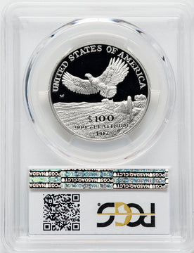 2000-W $100 One-Ounce Platinum Eagle Statue of Liberty PCGS PR70