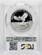 2000-W $100 One-Ounce Platinum Eagle Statue of Liberty PCGS PR70