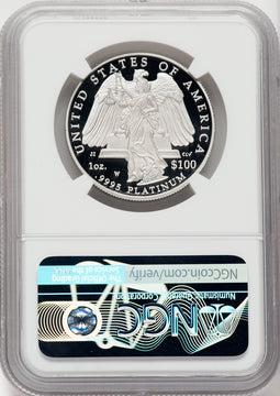 2008-W $100 One-Ounce Platinum Eagle Statue of Liberty NGC PF70