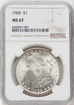 1900 $1 Morgan Dollar NGC MS67