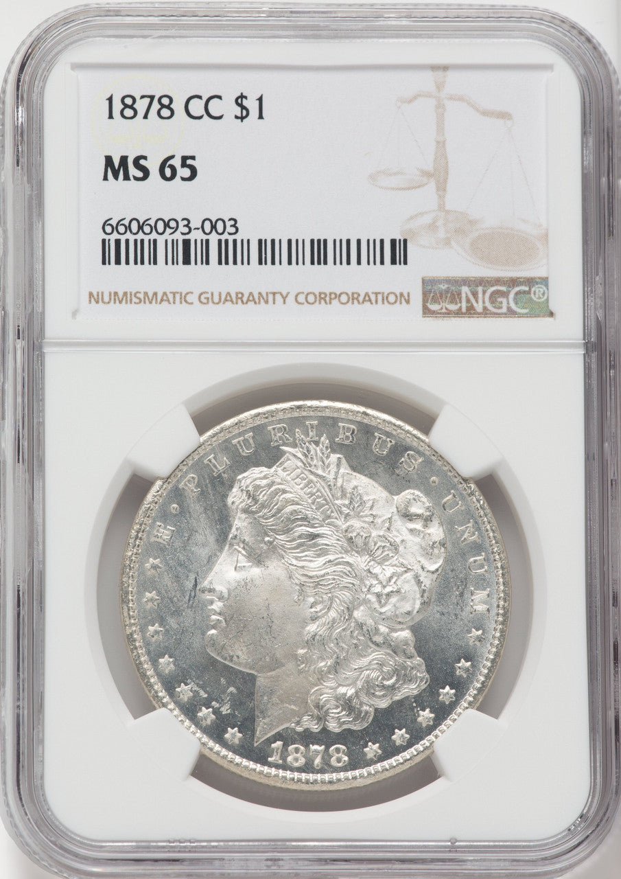 1878-CC $1 Morgan Dollar NGC MS65