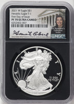 2021-W Silver Eagle Type One First Day of Issue NGC MS70