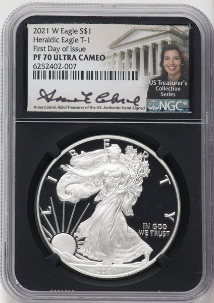 2021-W Silver Eagle Type One First Day of Issue NGC MS70 | LCR Coin