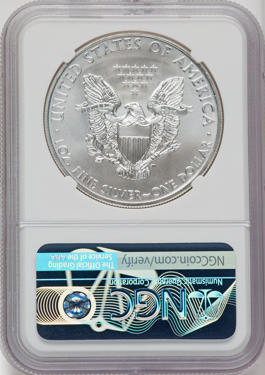 2013-(W) S$1 Silver Eagle First Strike Struck at West Point NGC MS70